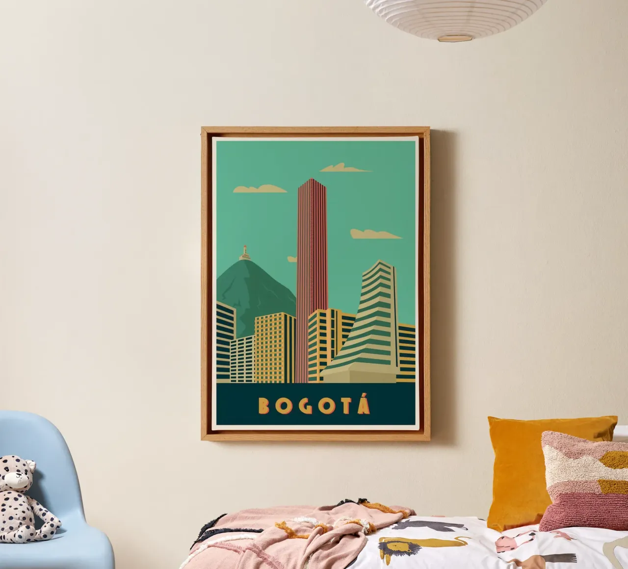 bogota building tela con Cornice a cassetta da sunity