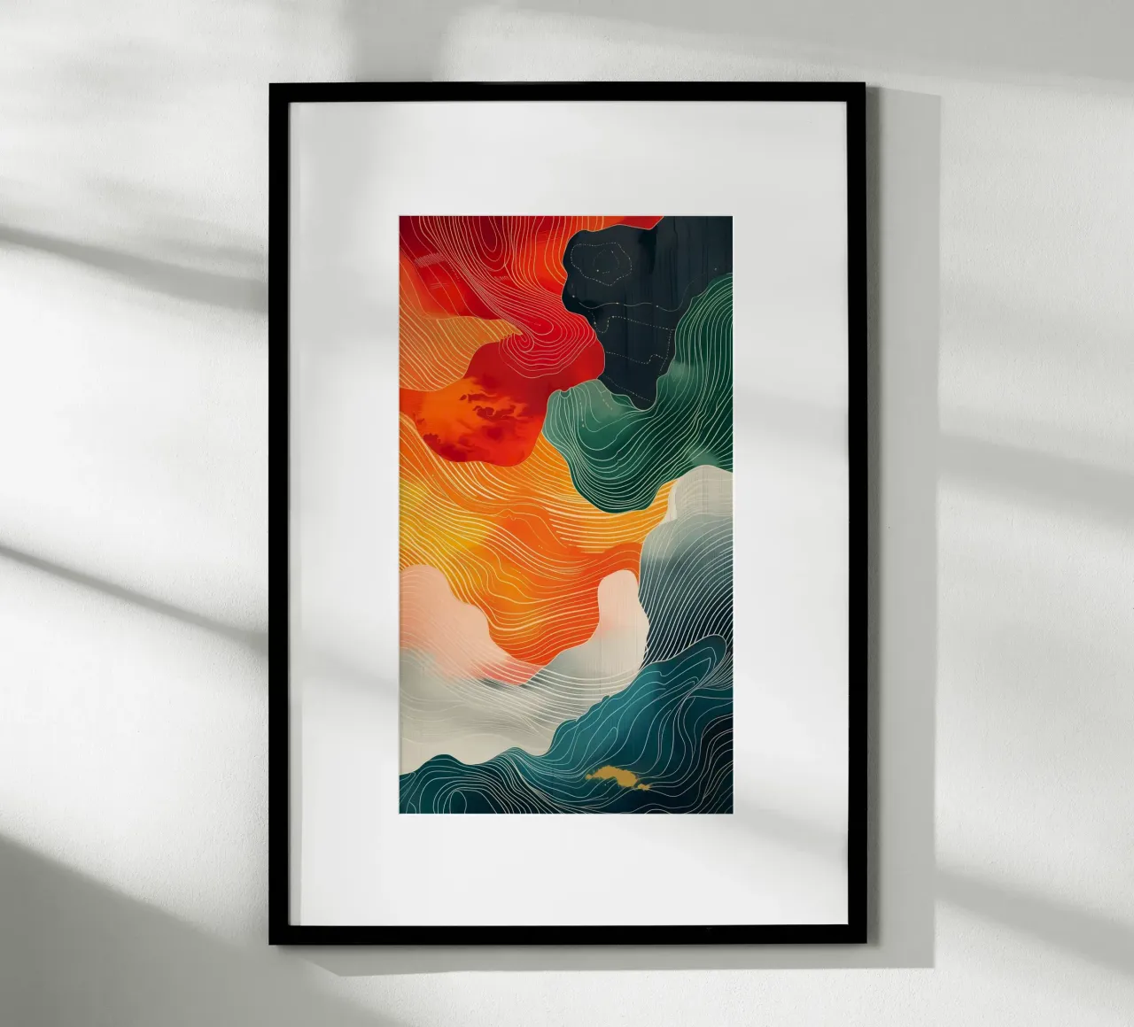 curve shape gradient poster da panada