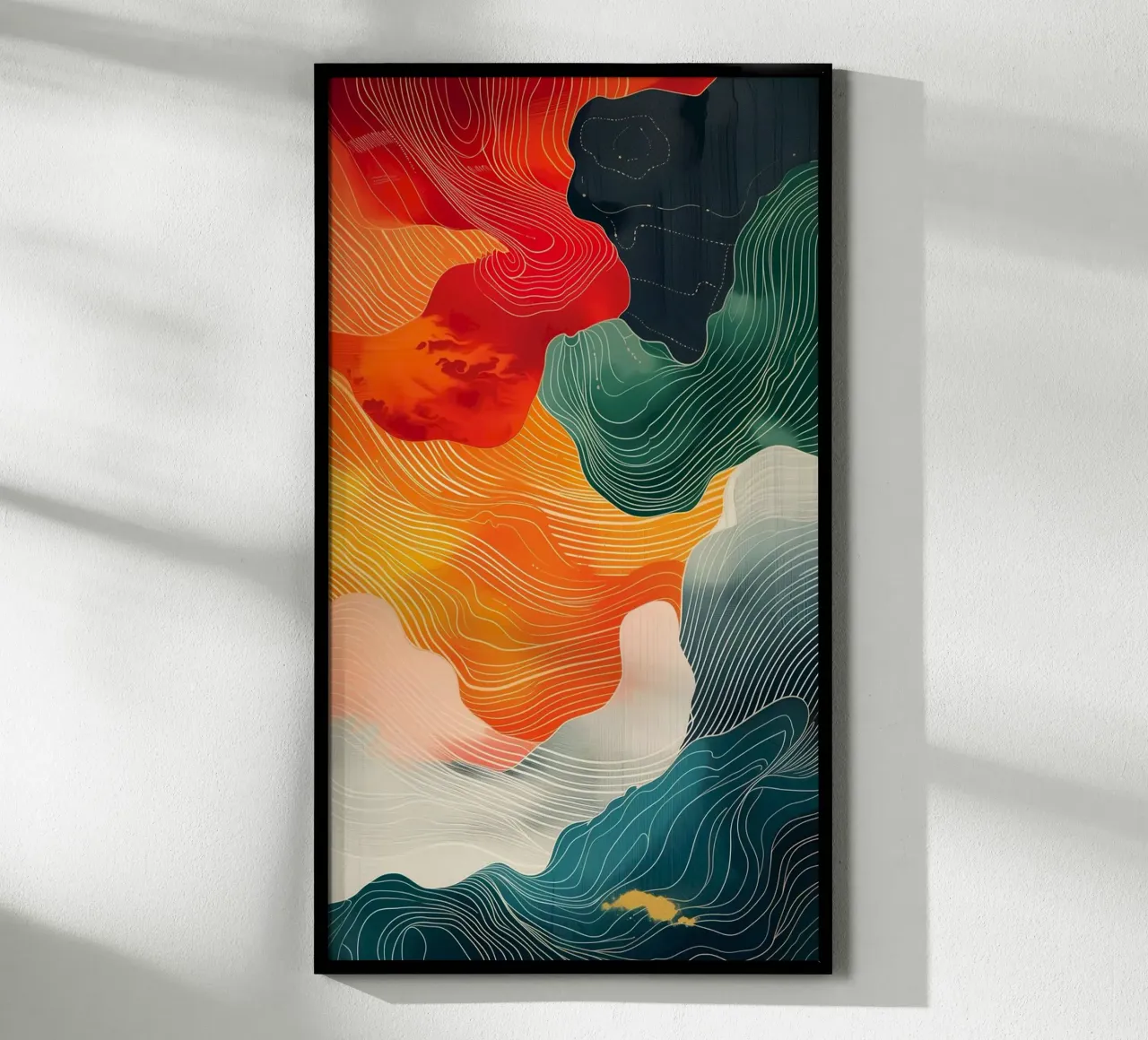 curve shape gradient poster da panada