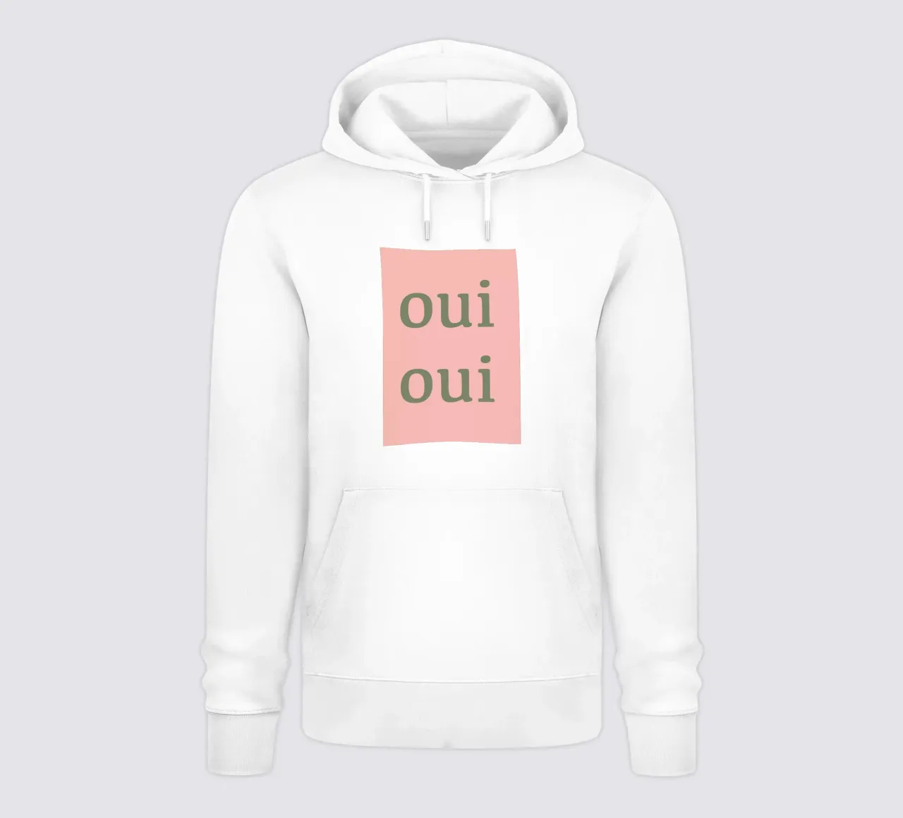 Oui Oui Französische Typografie Design Hoodie von Proper job studio