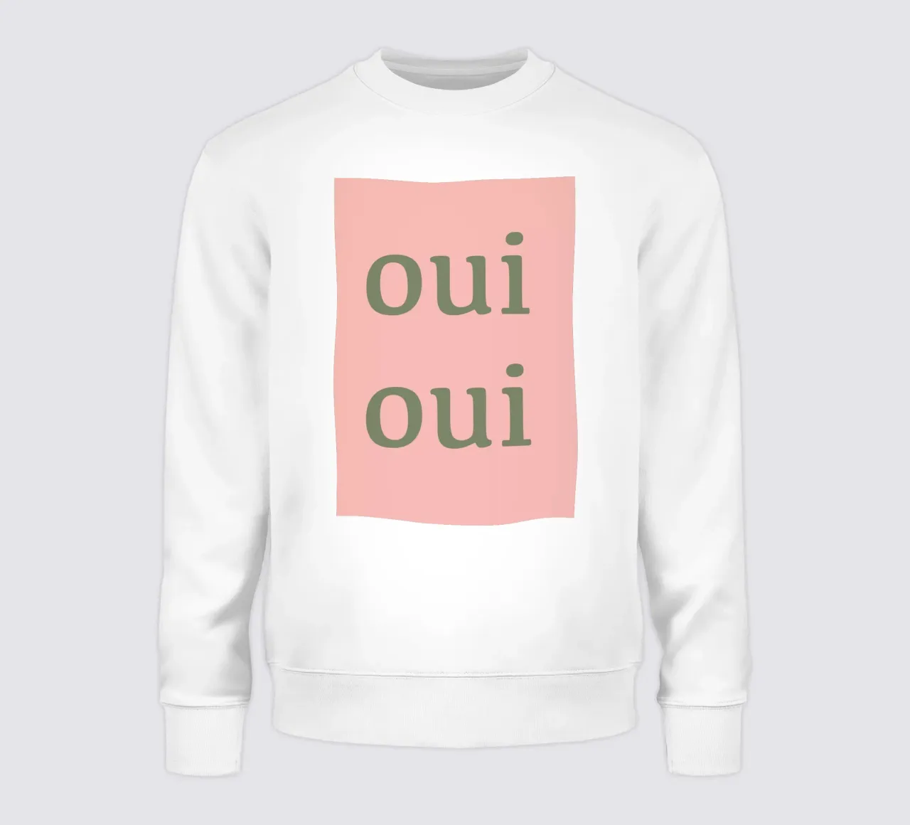 Oui Oui Typographie française design sweat de Proper job studio