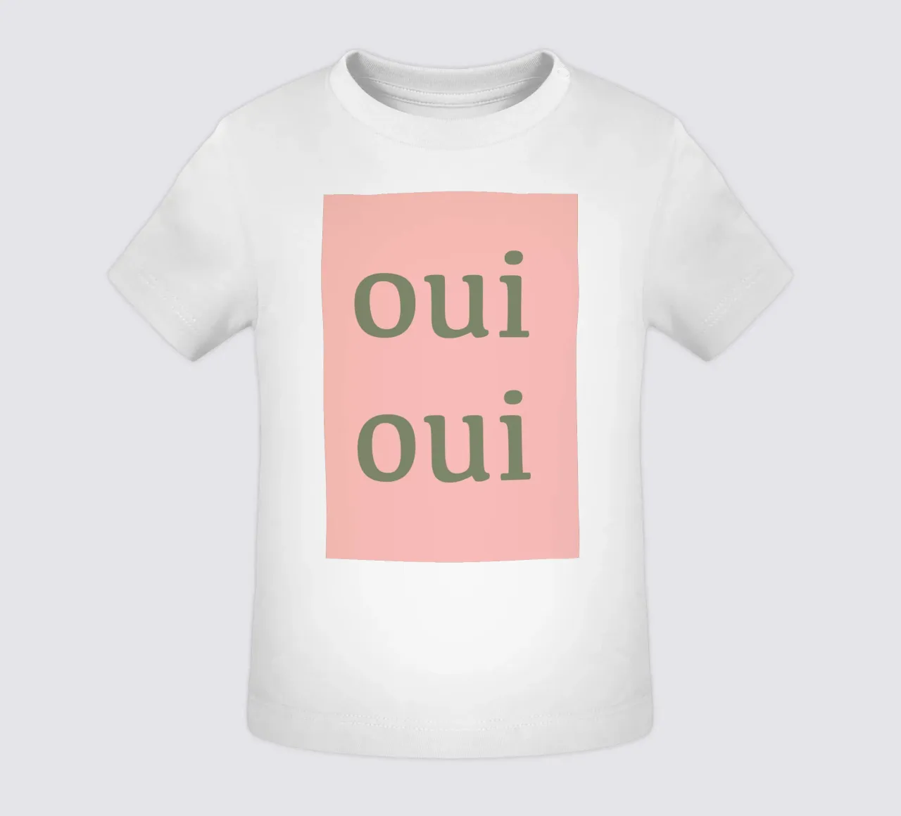 Oui Oui design tipografico francese maglietta neonato da Proper job studio