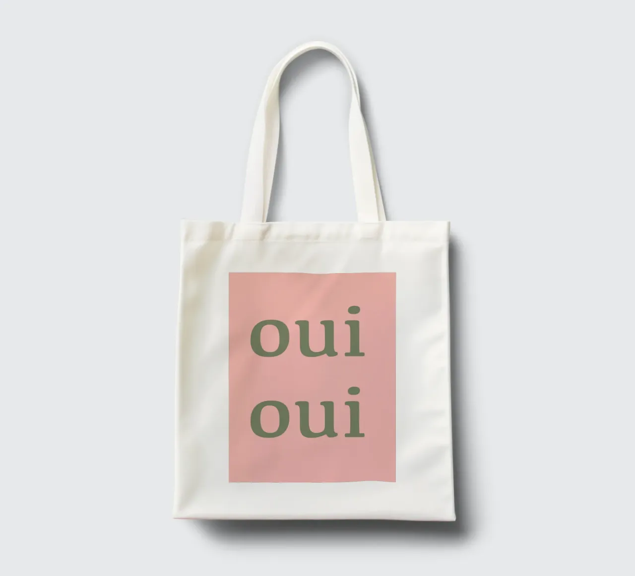 Oui Oui French typographie design tote bag by Proper job studio