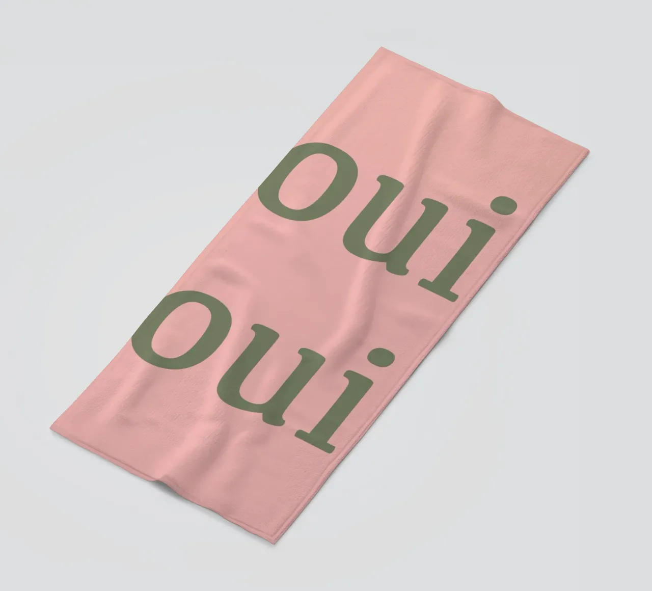 Oui Oui Französische Typografie Design Strandtuch von Proper job studio