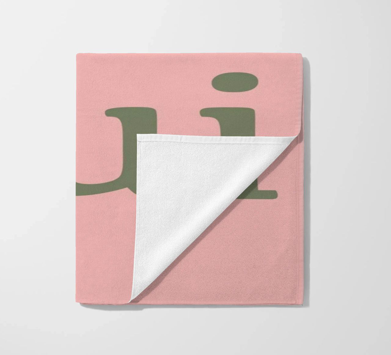 Oui Oui design tipografico francese telo mare da Proper job studio