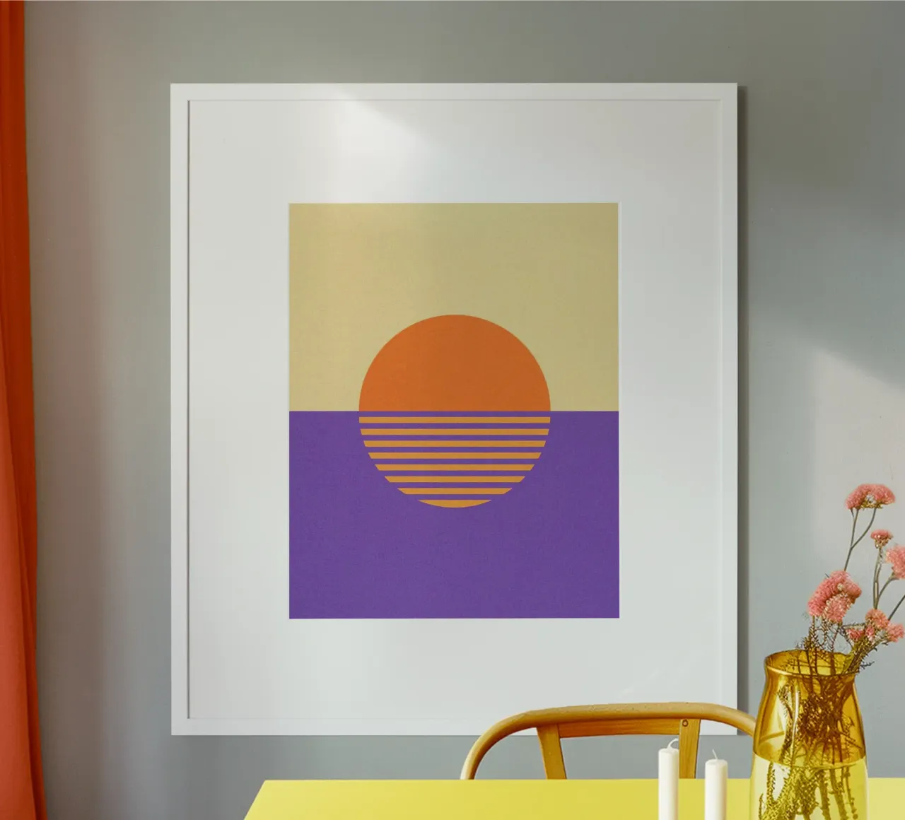 sun reflect paralel poster con telaio in plastica da sunity