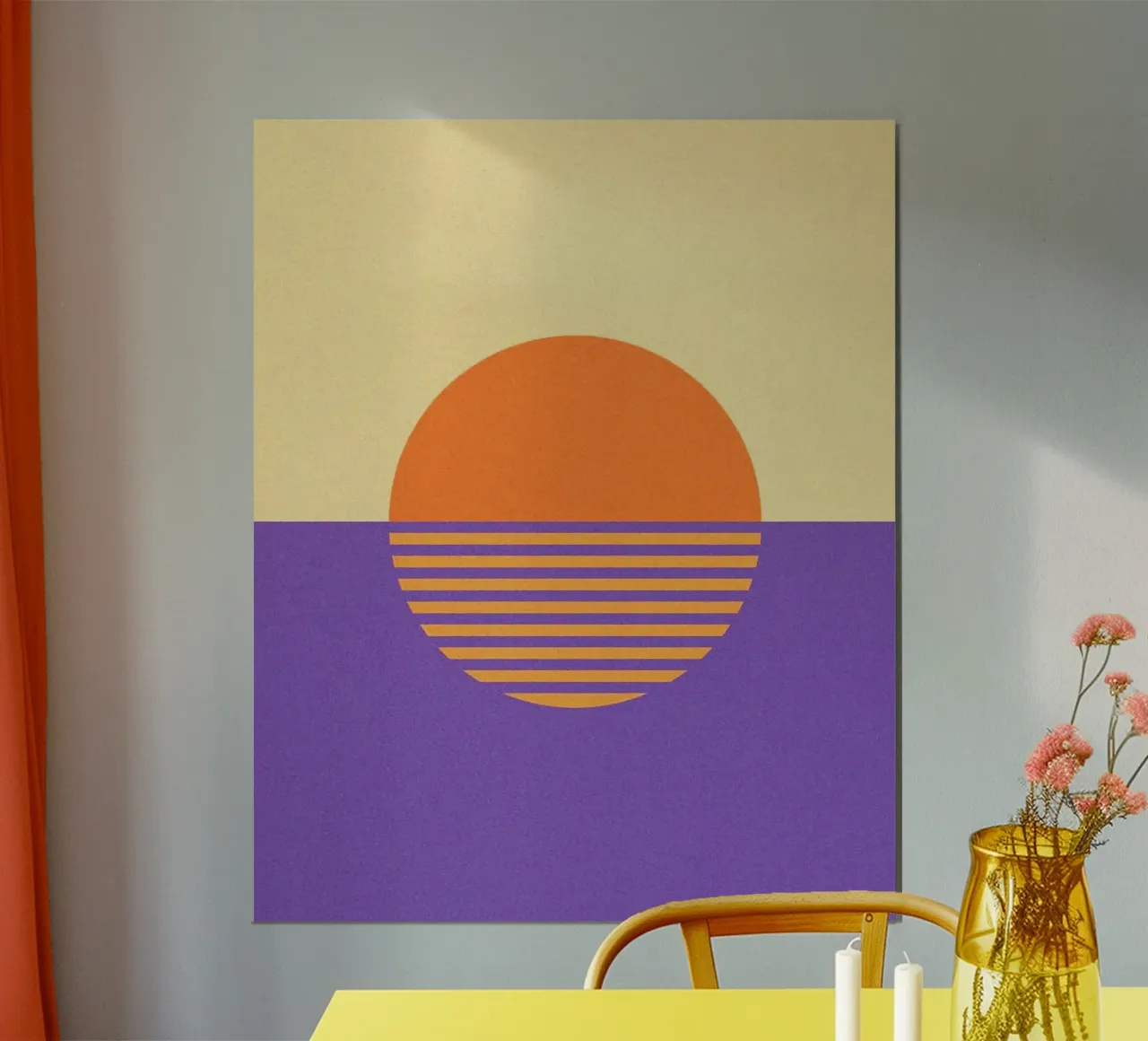 sun reflect paralel poster con telaio in plastica da sunity