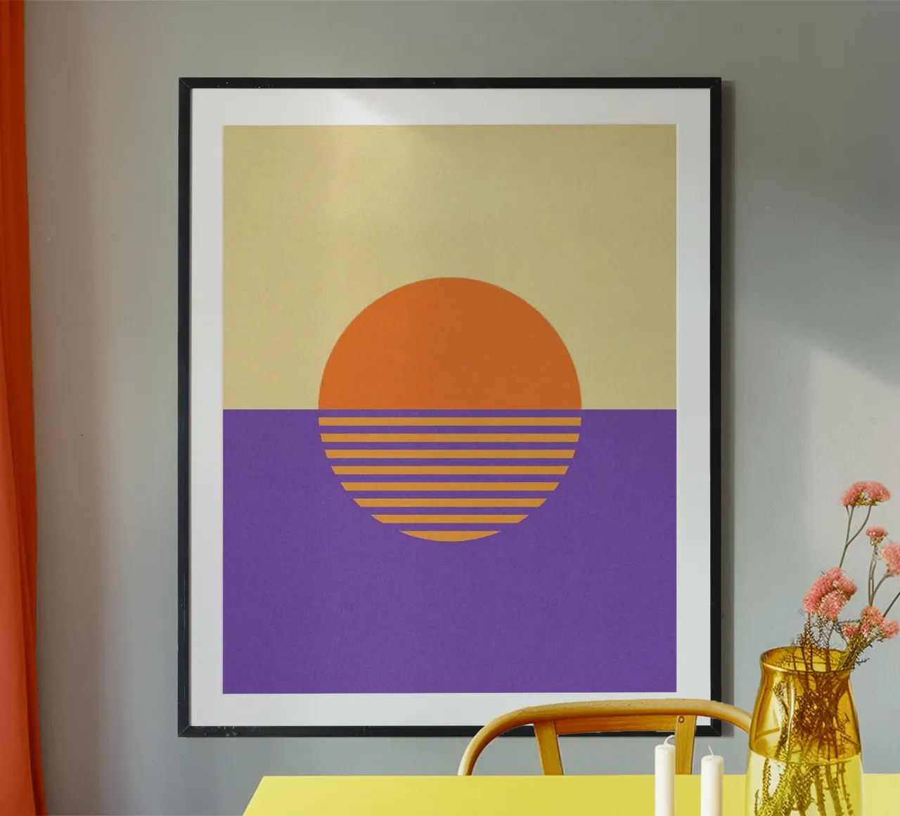 sun reflect paralel poster con telaio in plastica da sunity