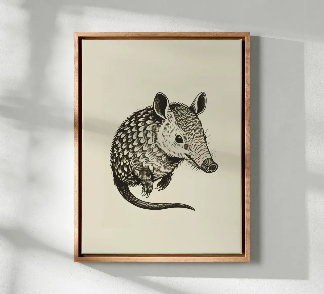 Aardvark canvas with Floater frame by knowledge