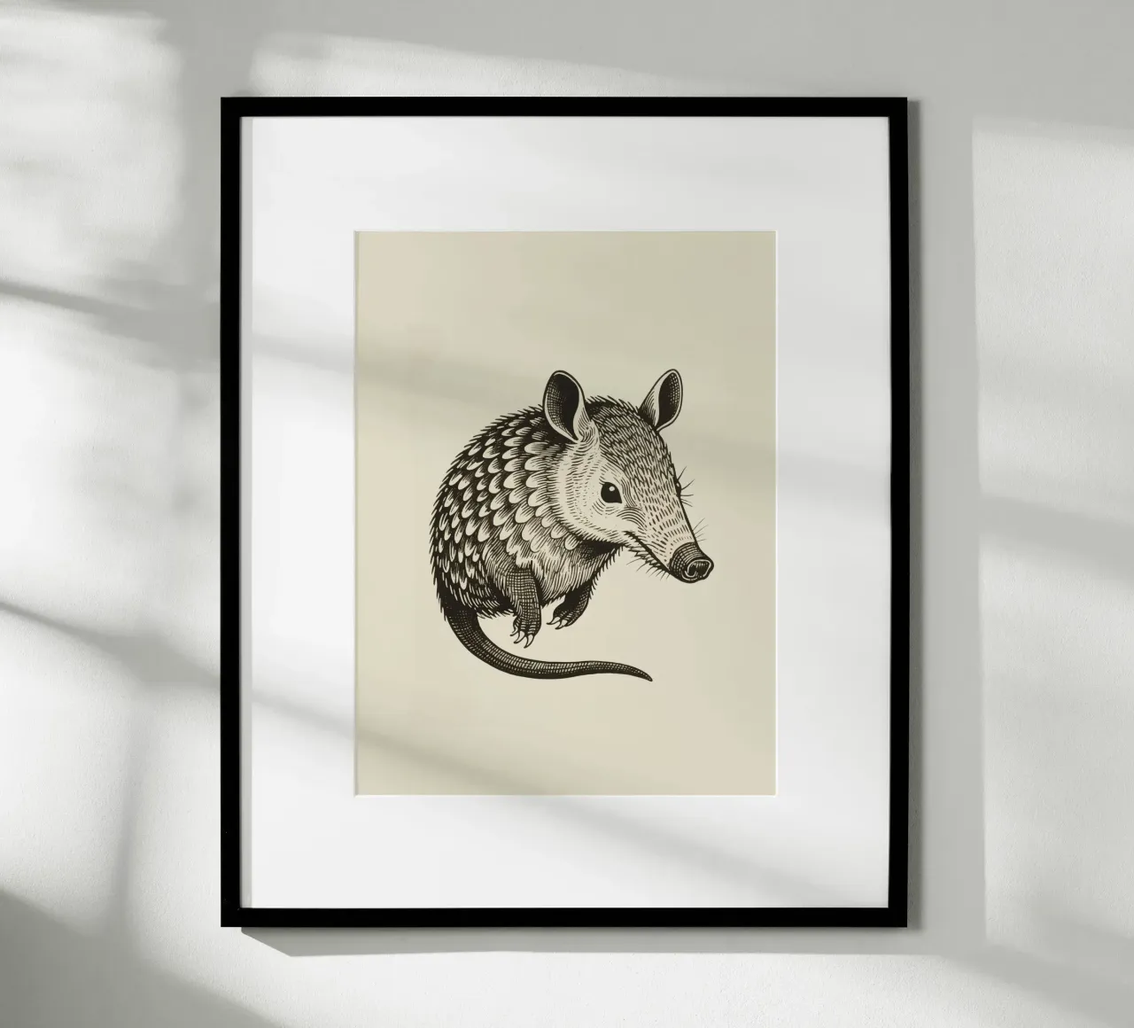 L'oritteropo poster con telaio in legno da knowledge