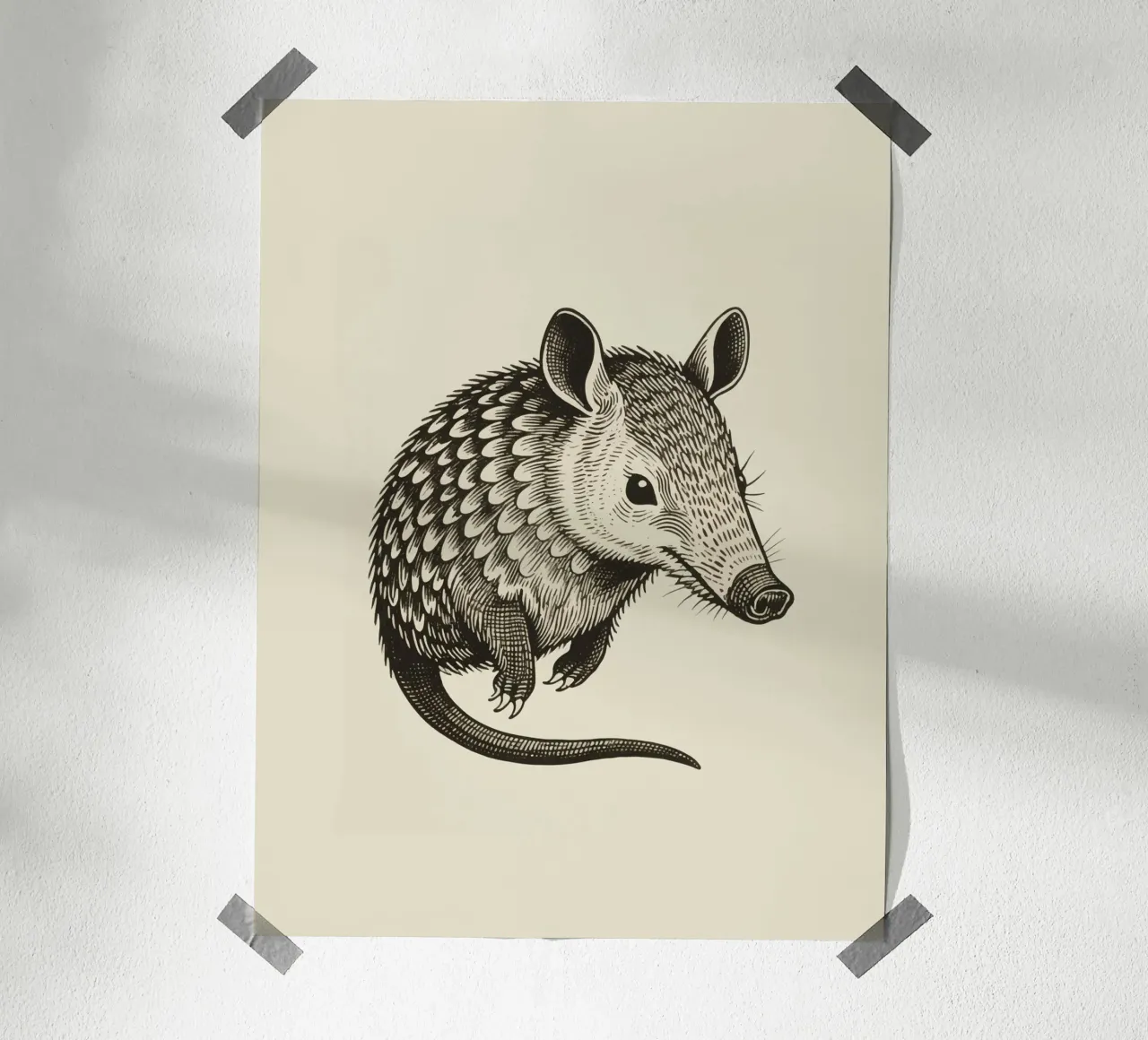 L'oritteropo poster con telaio in legno da knowledge