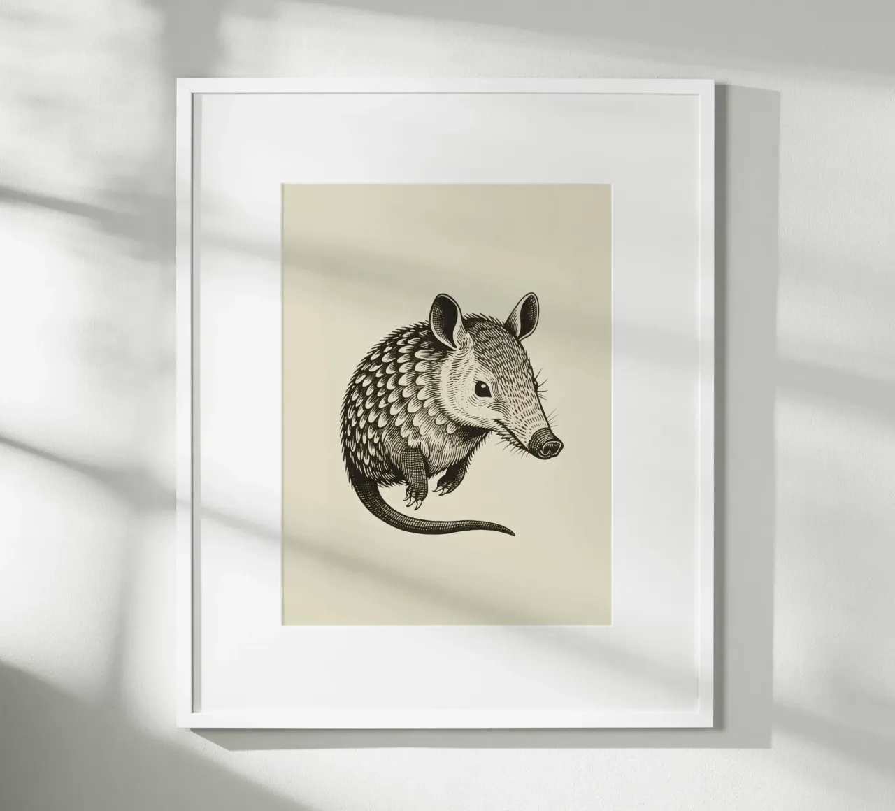 L'oritteropo poster con telaio in legno da knowledge