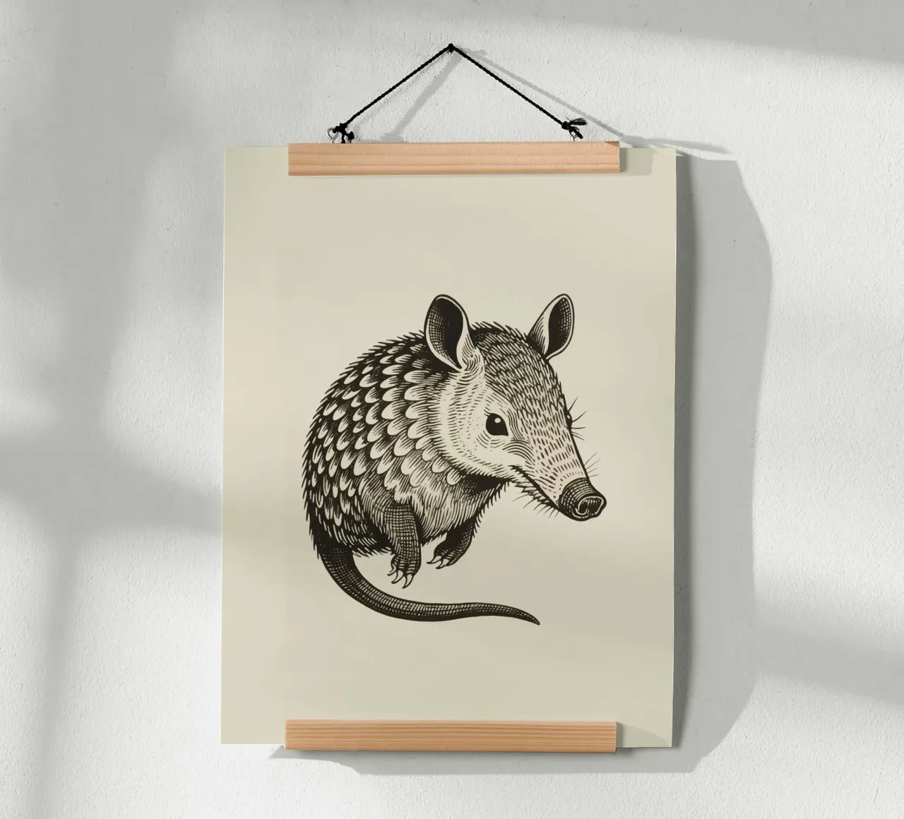 L'oritteropo poster con telaio in legno da knowledge