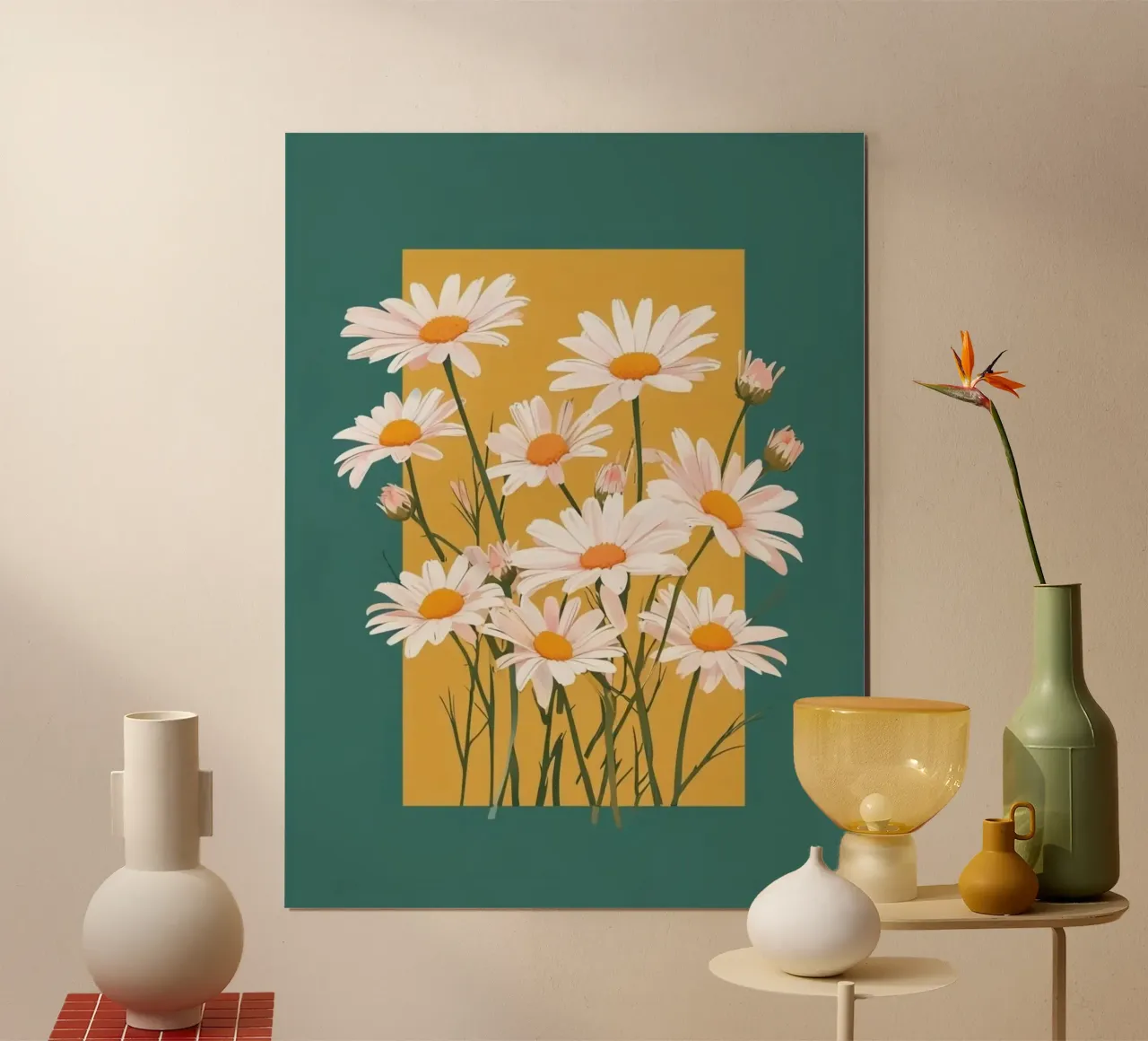 sunflower in window poster da panada