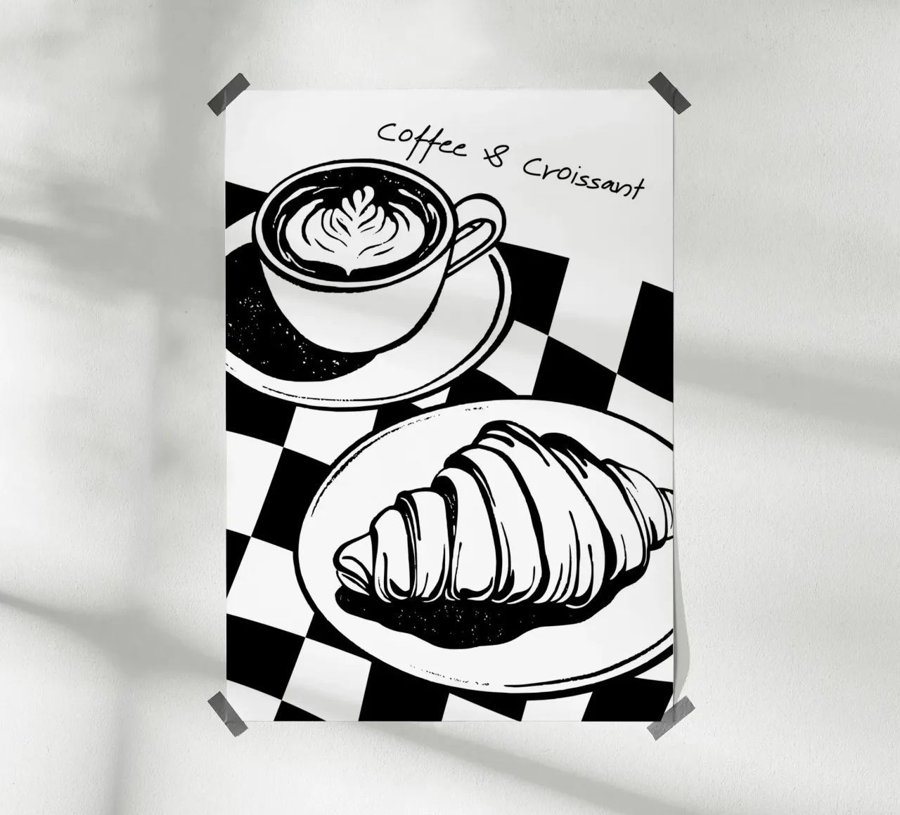 Coffee & Croissants poster da DigiWunderwerk