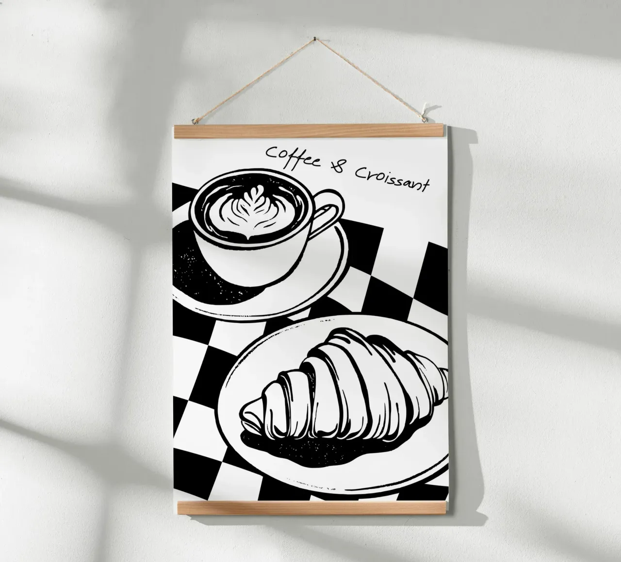 Coffee & Croissants poster da DigiWunderwerk