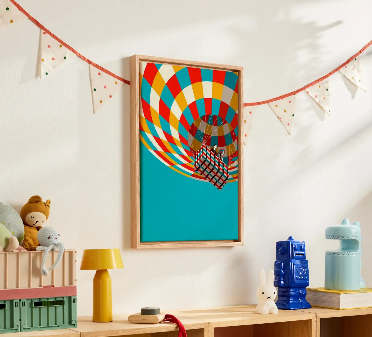 square balloon tela con Cornice a cassetta da sunity