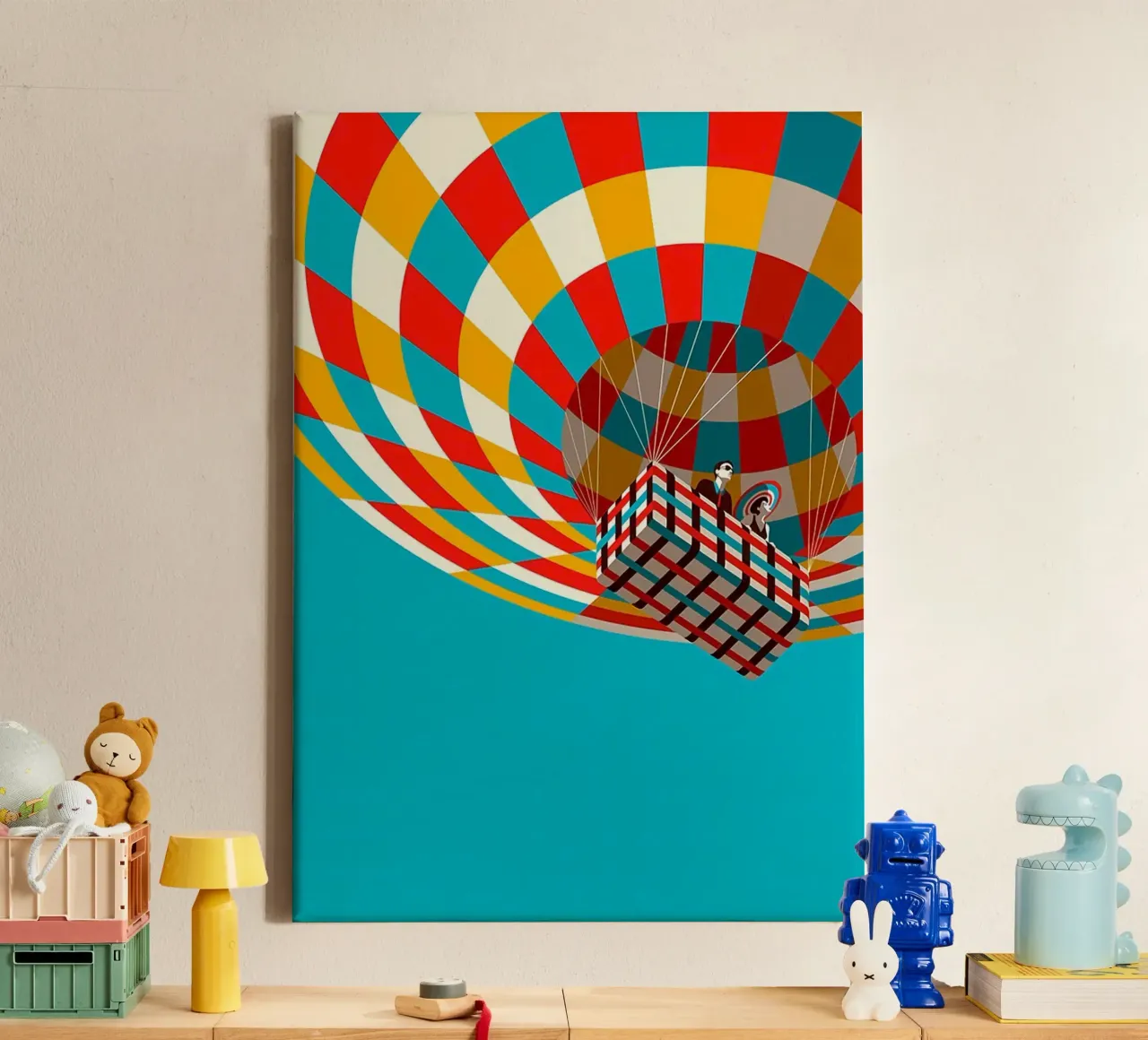 square balloon tela con Cornice a cassetta da sunity