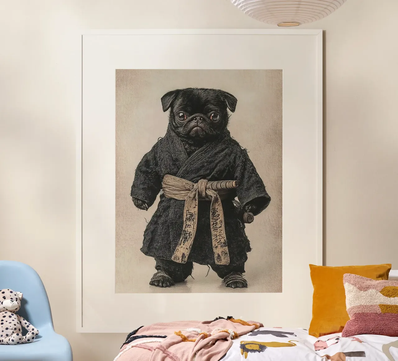 karate dog poster da sunity