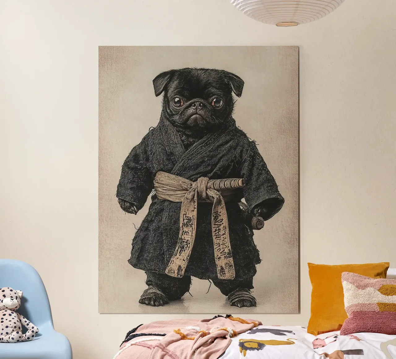 karate dog poster da sunity