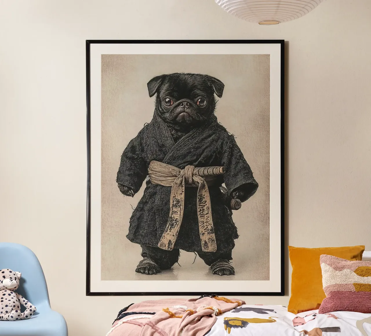 karate dog poster da sunity