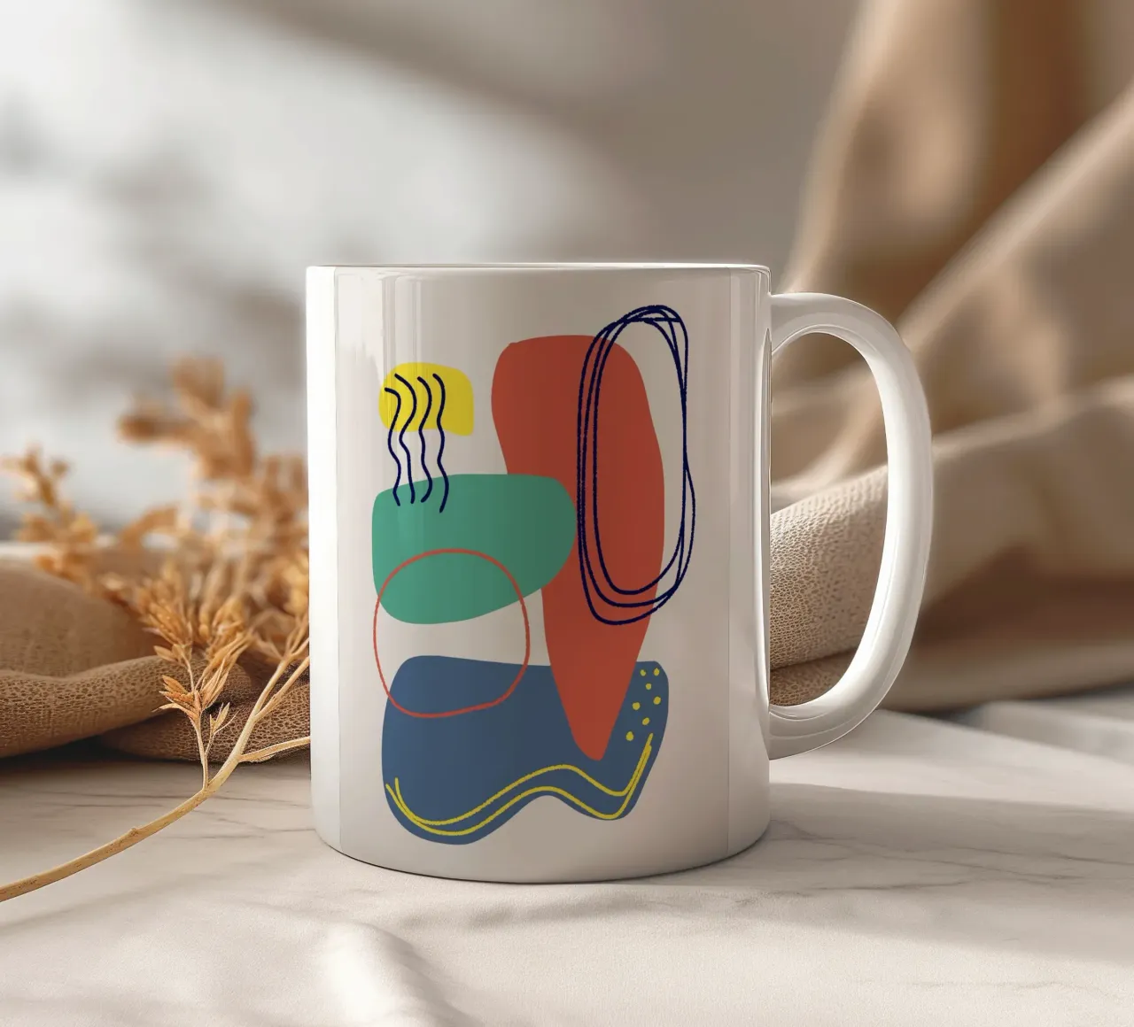 Mix di tre colori 02 tazza in ceramica da Little Dean