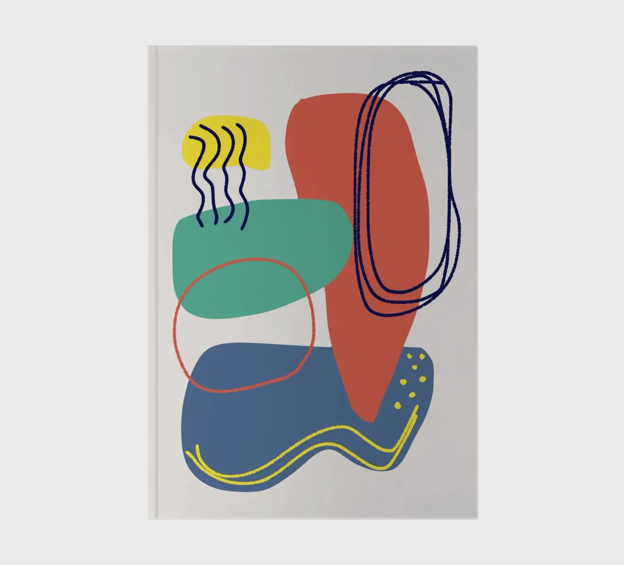 Tri color mash up 02 notebook by Little Dean