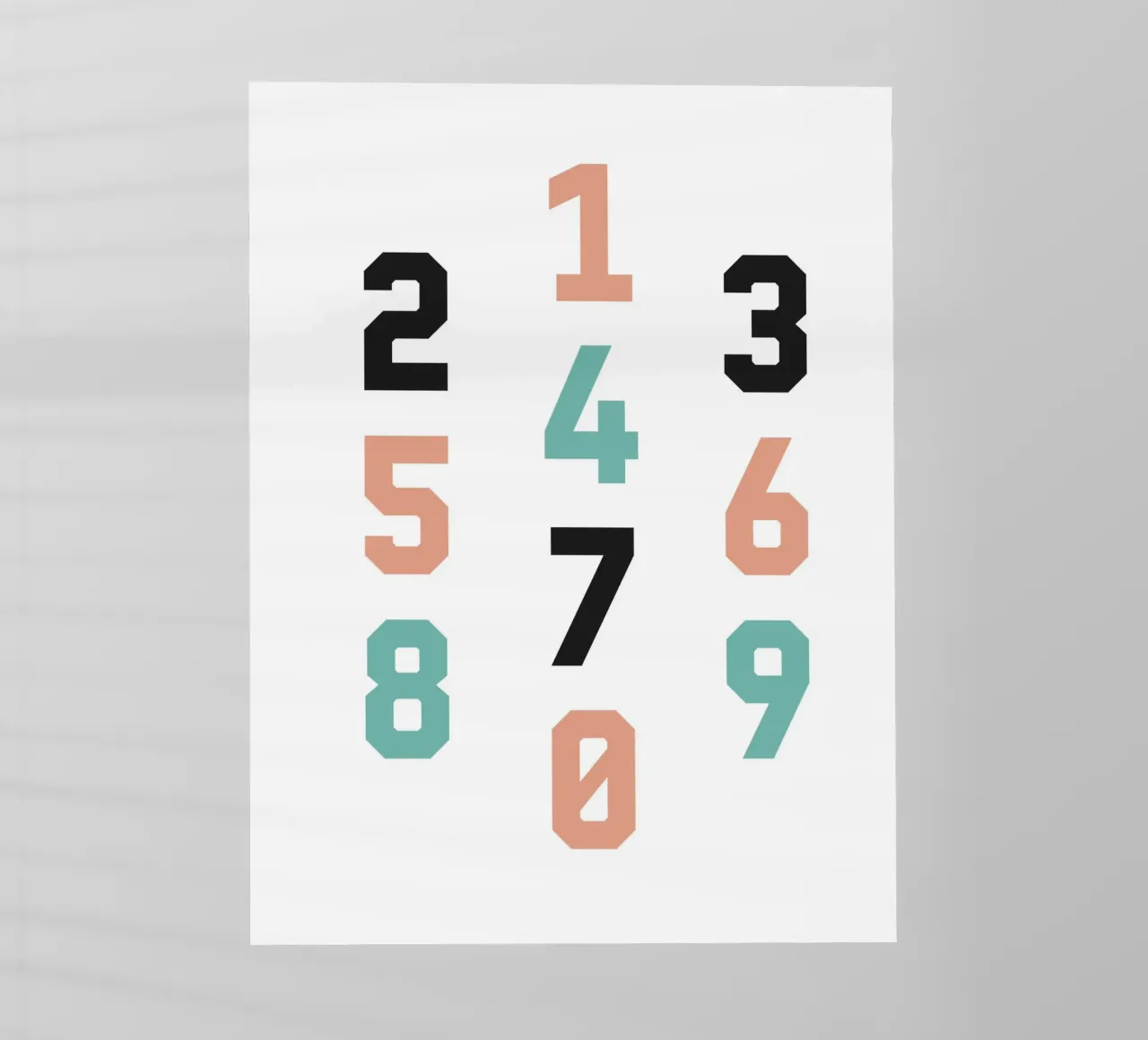 Typography Numbers #4 pellicola backlit da kathrinmay