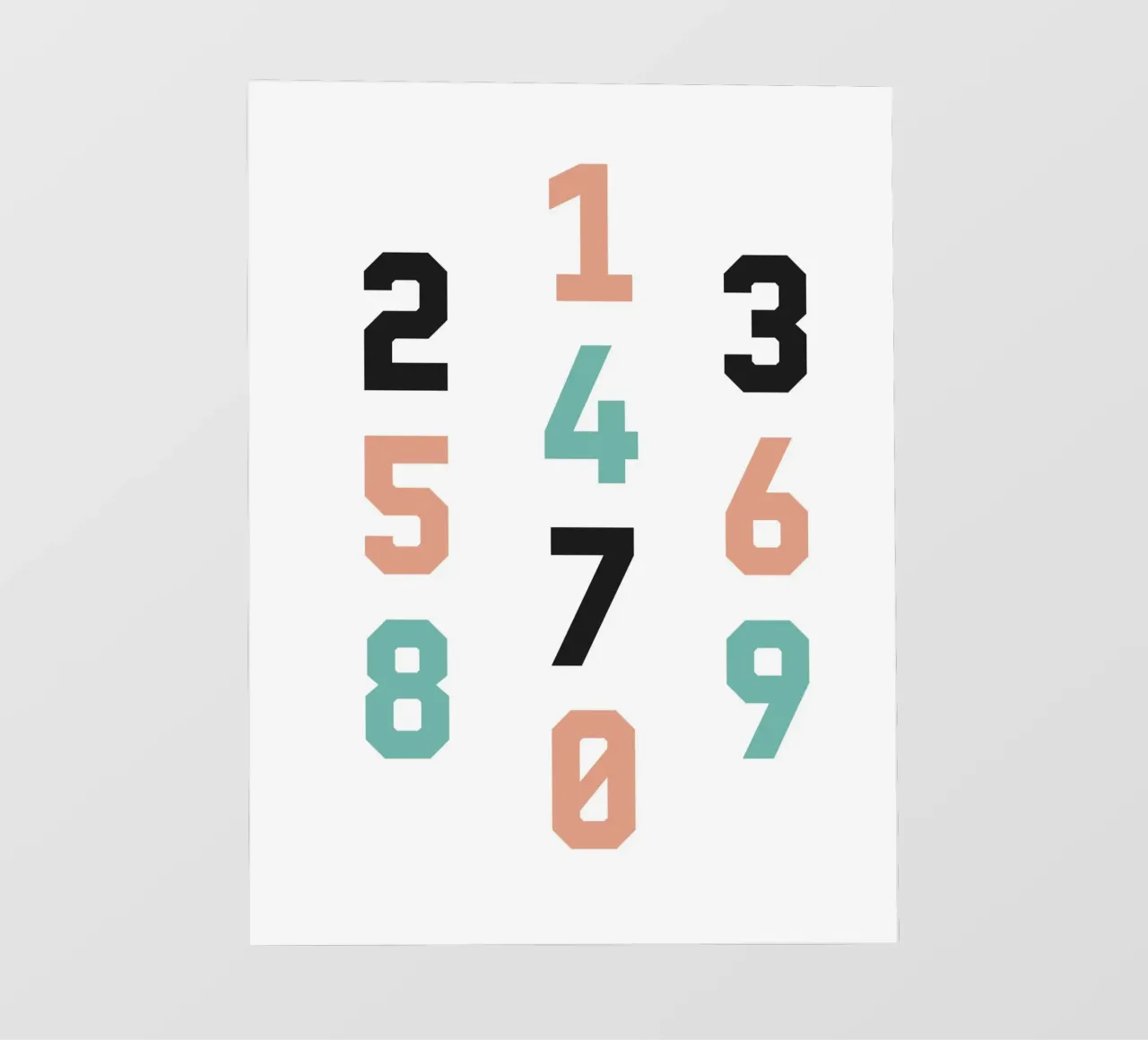 Typography Numbers #4 telo in pvc da kathrinmay