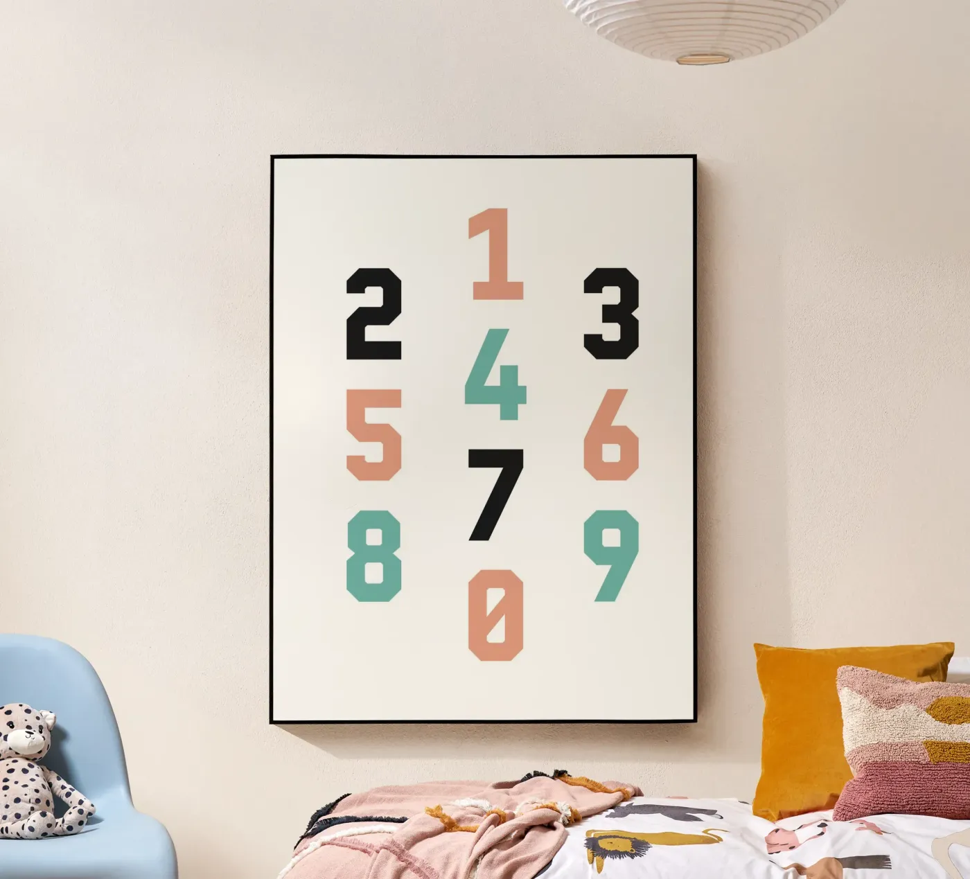 Typography Numbers #4 plexiglas de kathrinmay