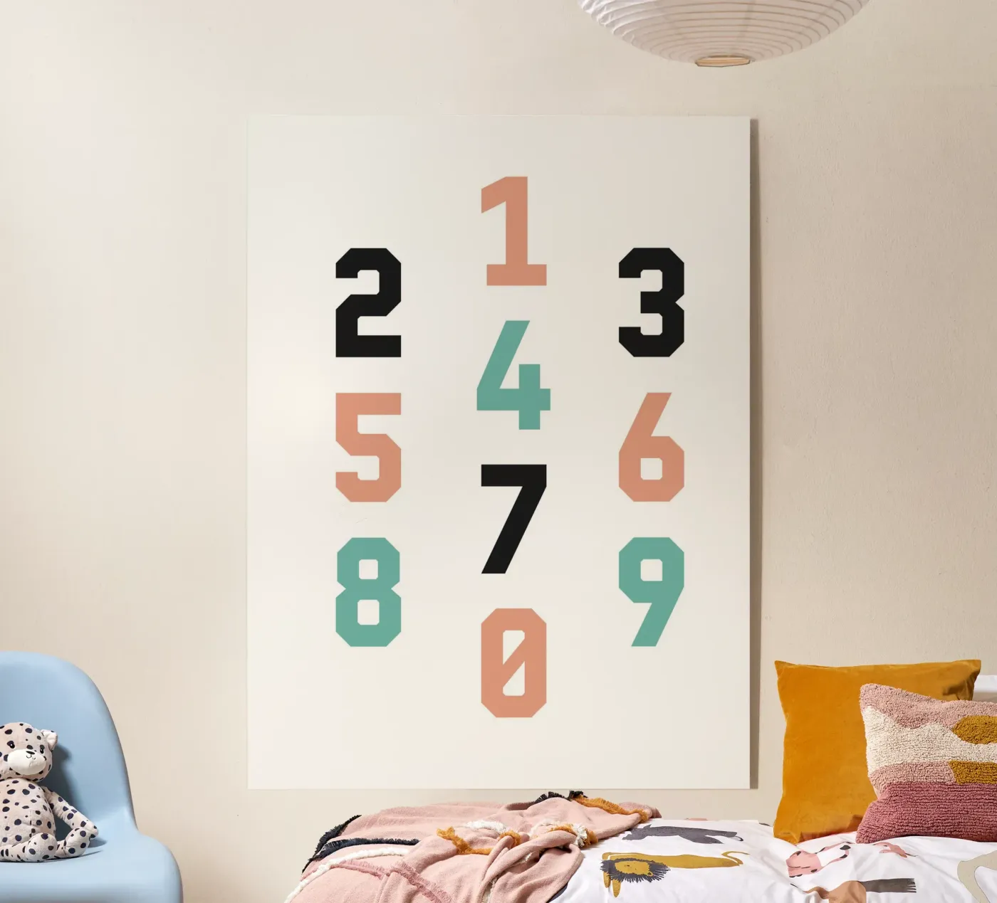 Typography Numbers #4 plexiglas de kathrinmay