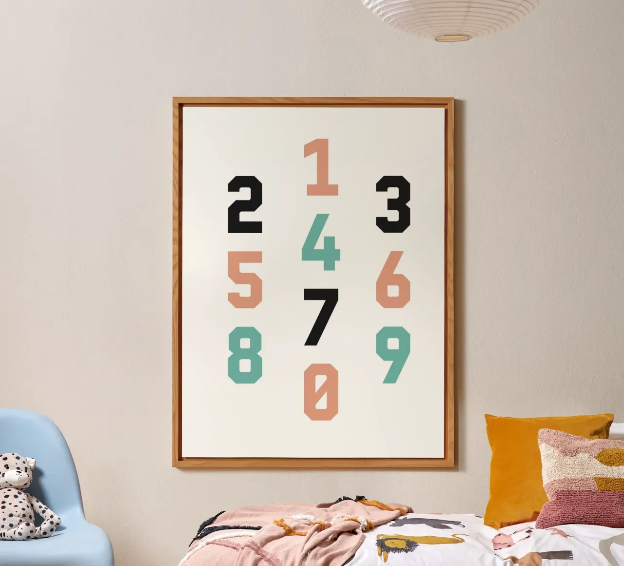 Typography Numbers #4 alluminio dibond da kathrinmay