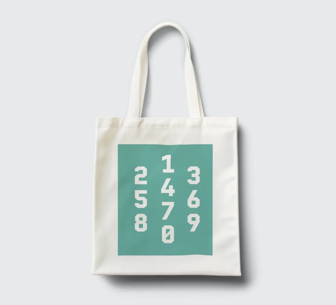 Typography Numbers #5 borsa in juta da kathrinmay