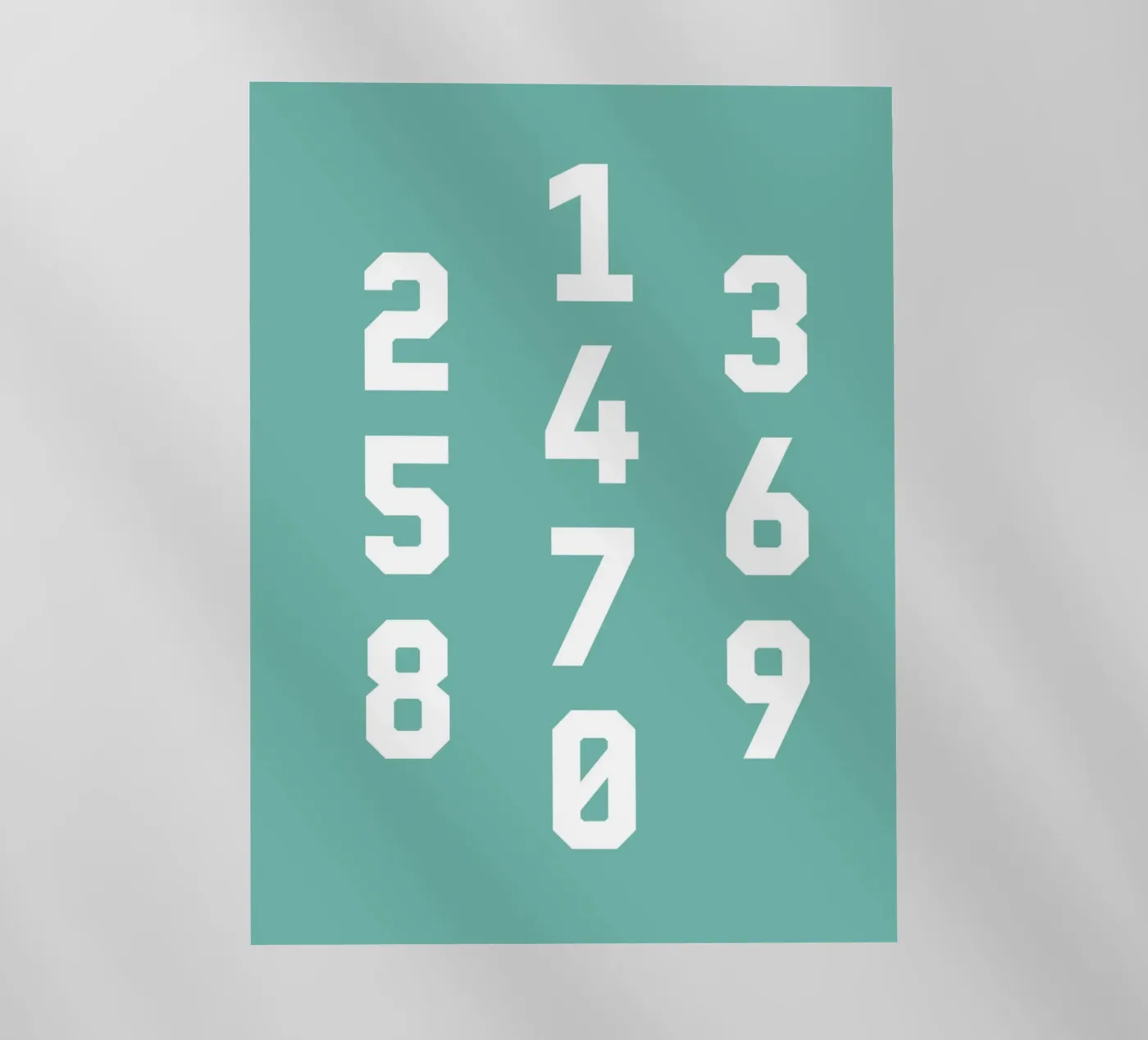 Typography Numbers #5 pellicola backlit da kathrinmay