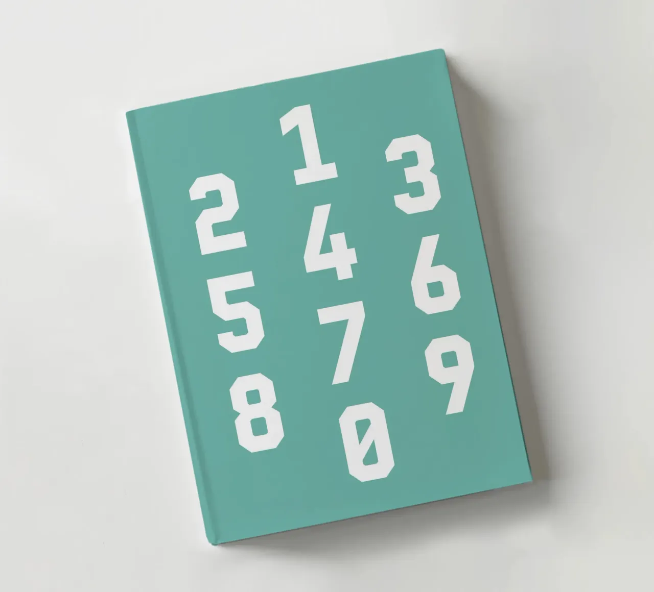 Typography Numbers #5 notebook by kathrinmay