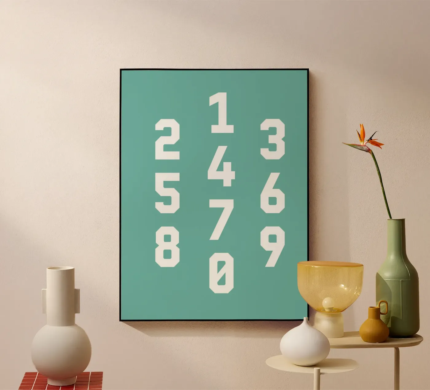 Typography Numbers #5 Acryl-Glas von kathrinmay