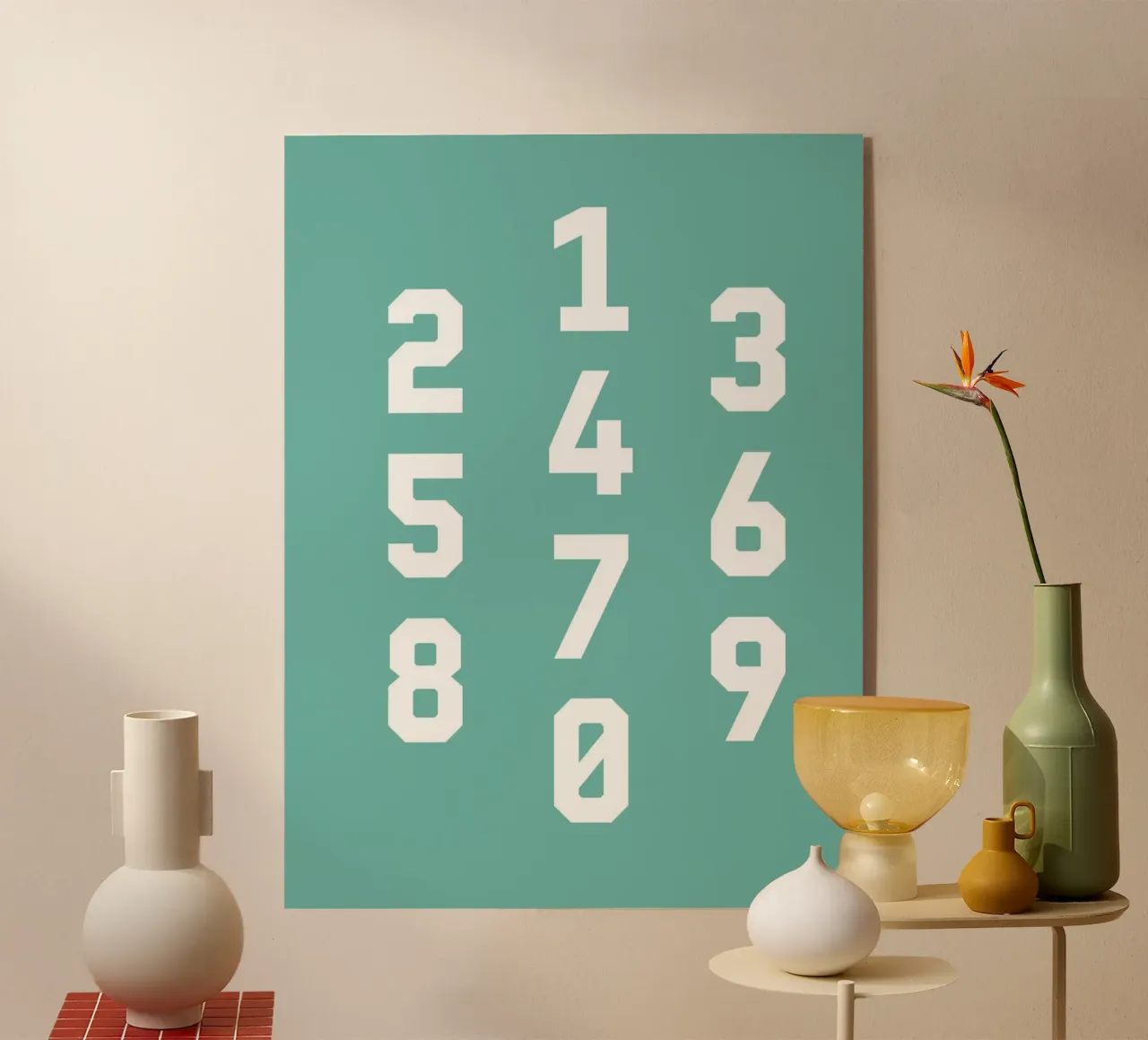 Typography Numbers #5 plexiglass da kathrinmay