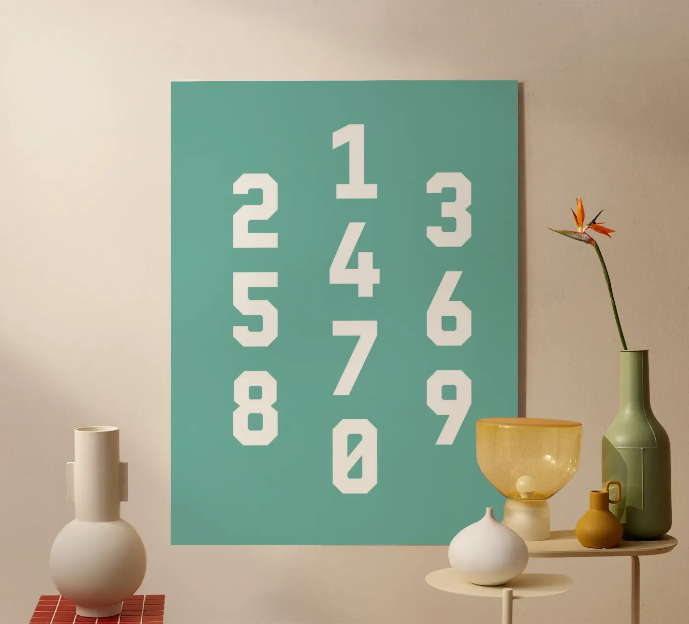 Typography Numbers #5 acryl van kathrinmay