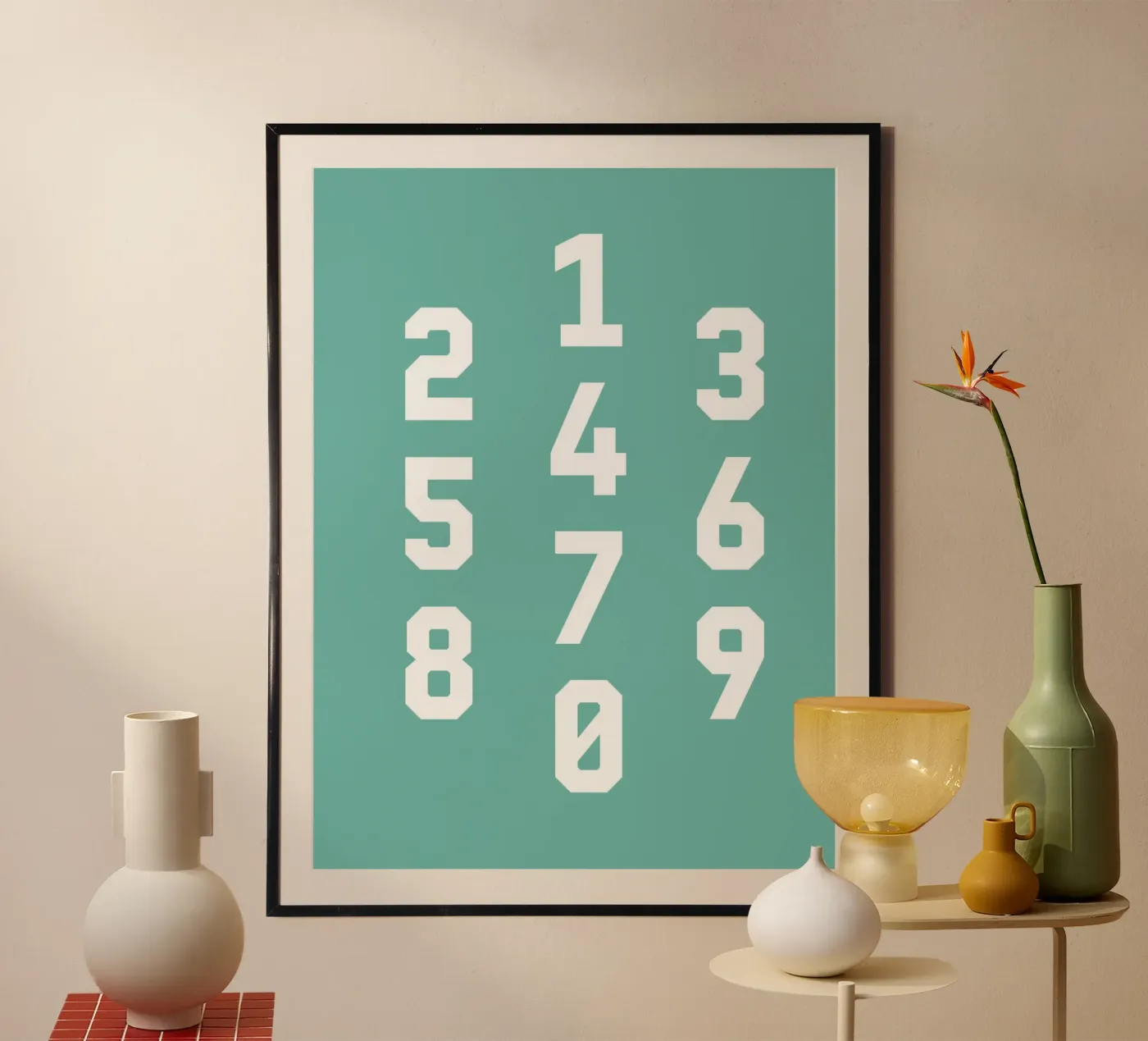 Typography Numbers #5 poster de kathrinmay