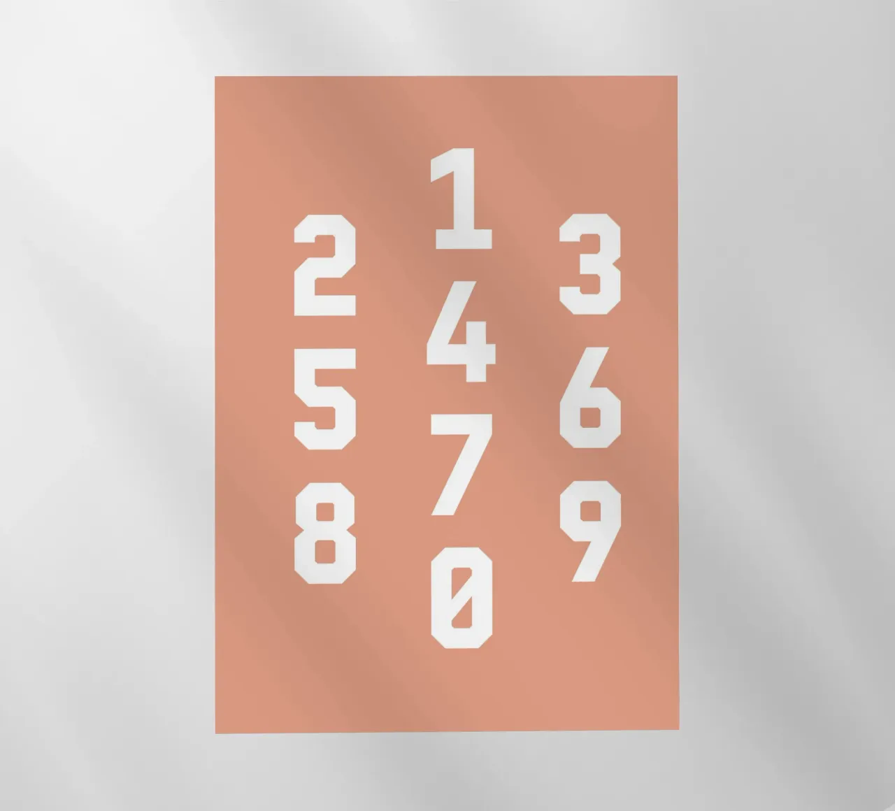 Typography Numbers #6 pellicola backlit da kathrinmay