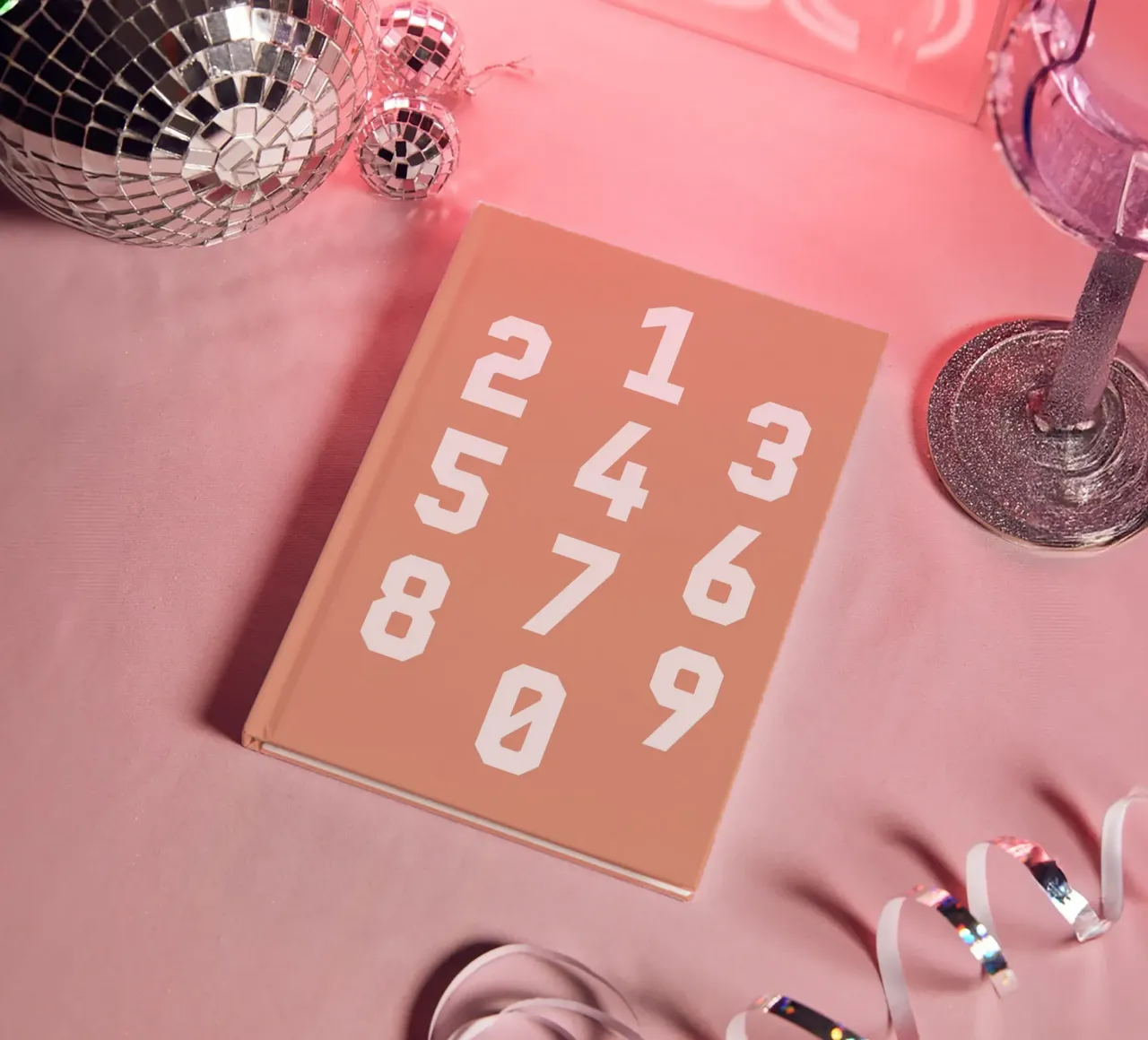 Typography Numbers #6 notebook by kathrinmay