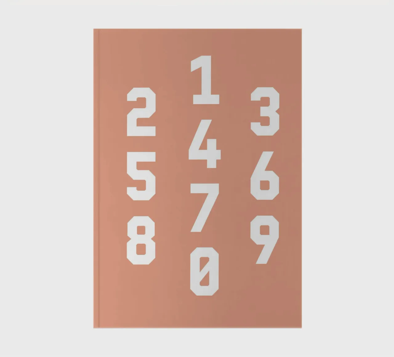 Typography Numbers #6 notebook by kathrinmay
