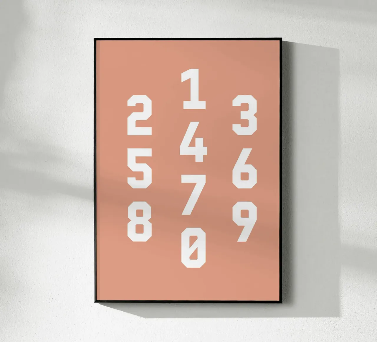 Typography Numbers #6 plexiglass da kathrinmay