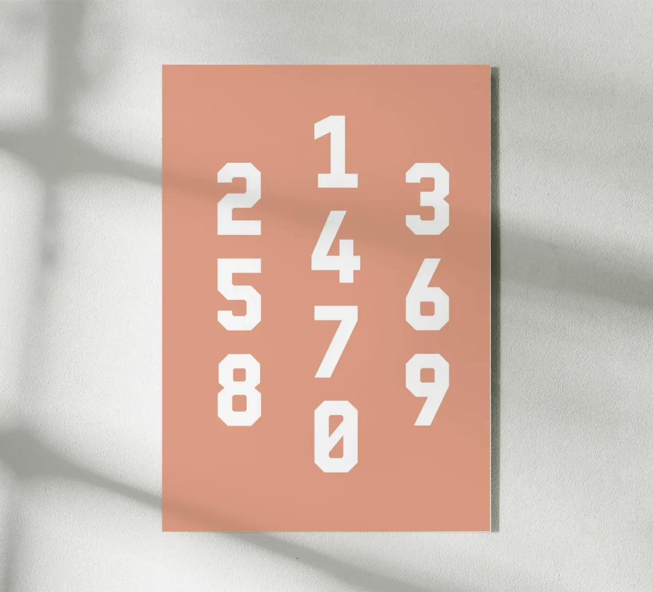 Typography Numbers #6 plexiglass da kathrinmay