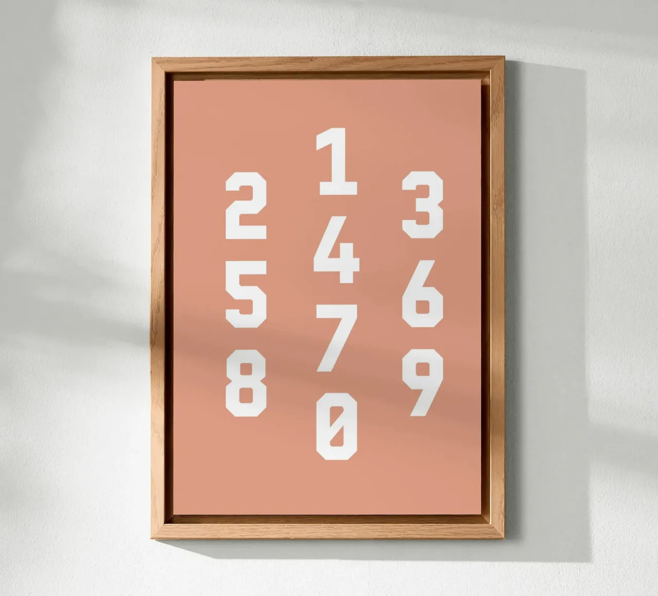 Typography Numbers #6 alluminio dibond da kathrinmay