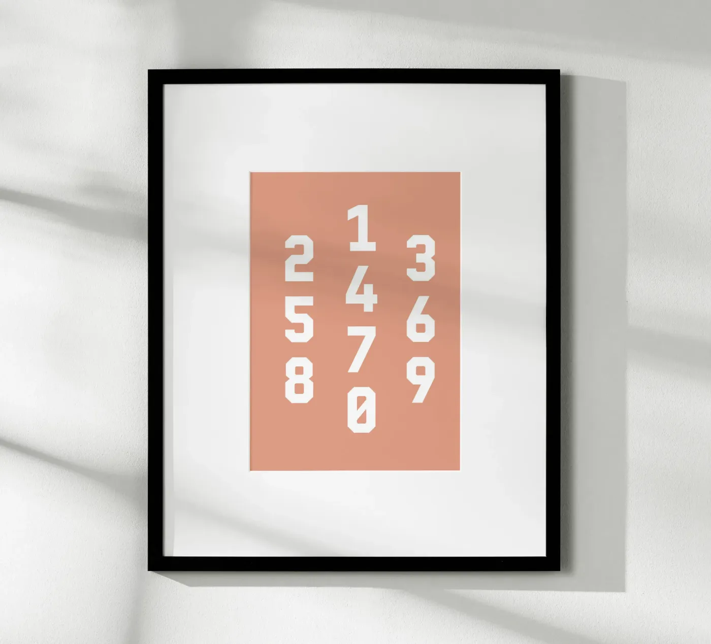 Typography Numbers #6 poster by kathrinmay