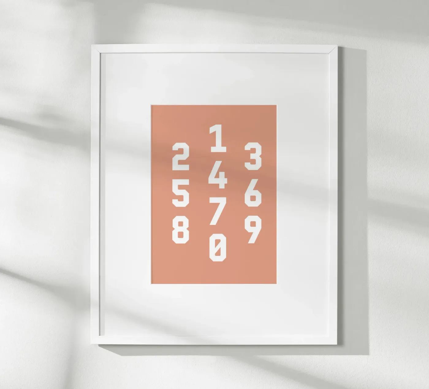 Typography Numbers #6 poster by kathrinmay