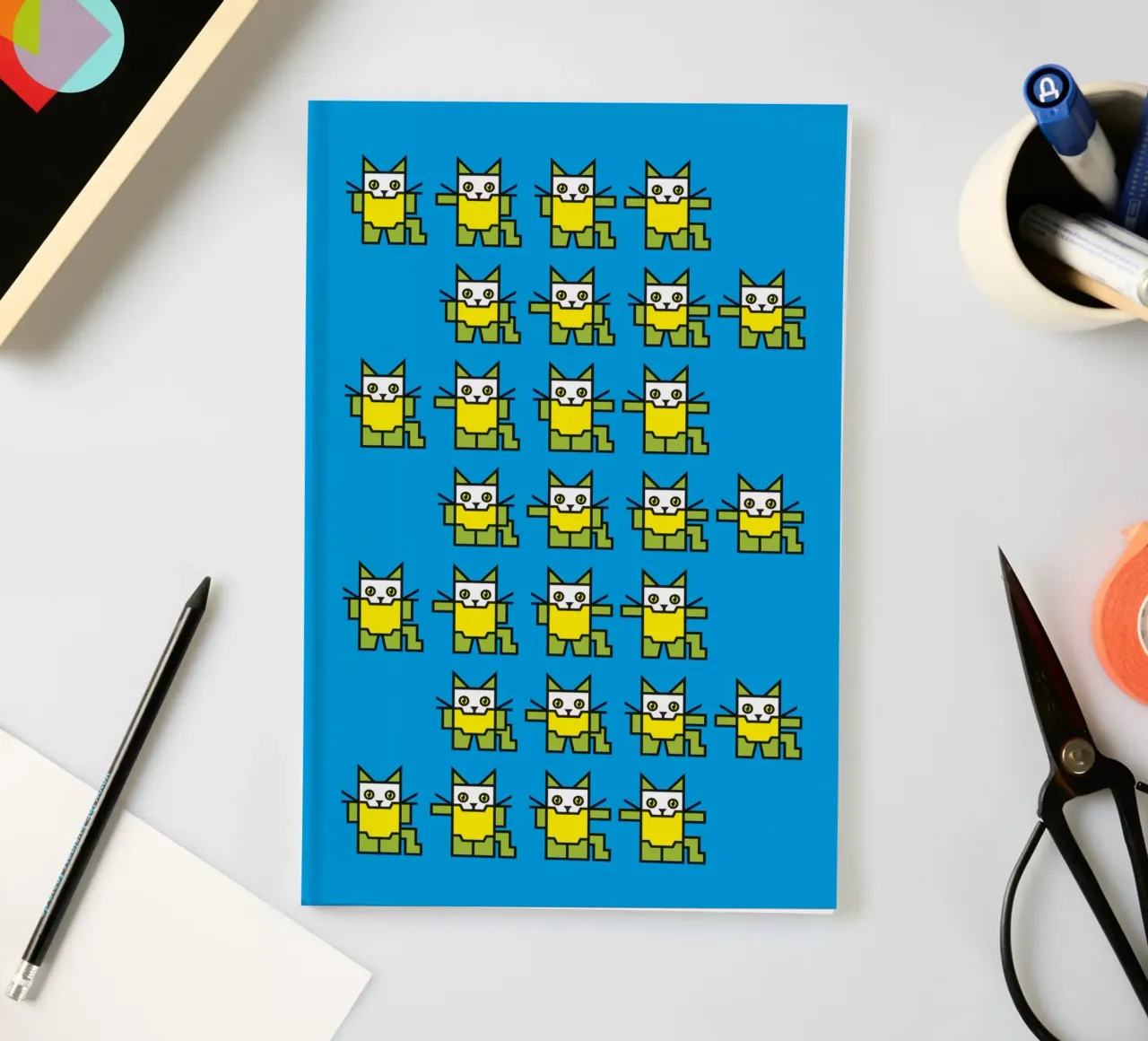 Catroid Pattern notebook by kathrinmay