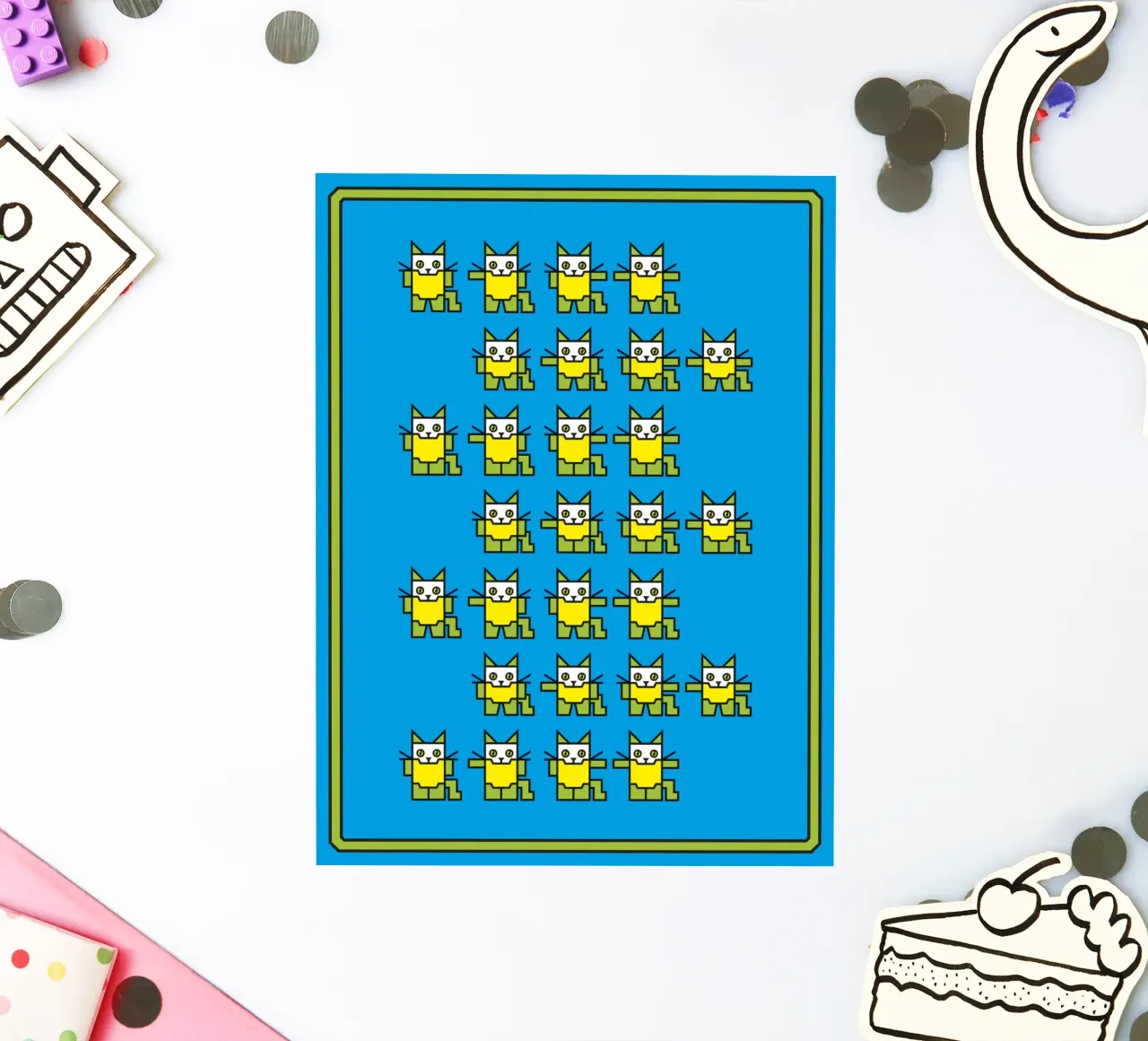 Catroid Pattern sticker by kathrinmay