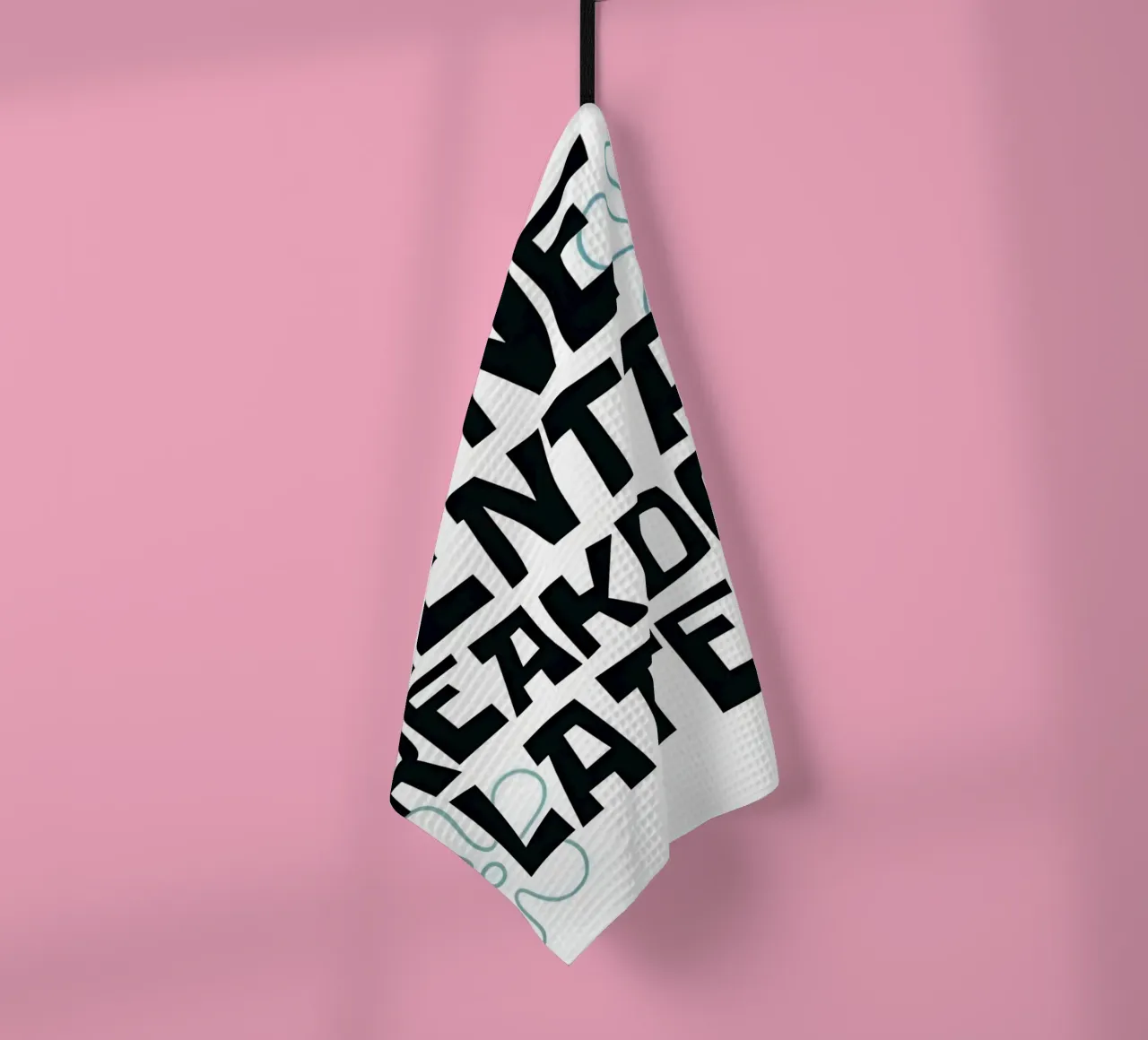 ONE MENTAL BREAKDOWN LATER canovaccio da cucina da Type & Tape
